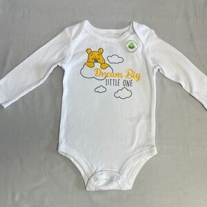 Disney - NWT - Winnie the Pooh - Long sleeve Bodysuit/Onesie. Organic